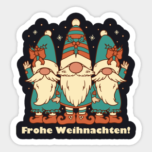 Merry Christmas in German Frohe Weihnachten! Sticker